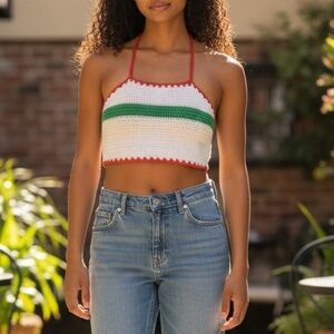 Farm Rio Crochet Crop Halter